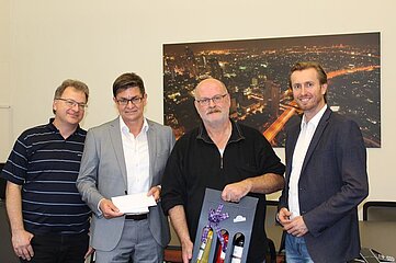 v.l. Silko Strobach, Gerd Neureuter, Volker Schaffrodt, Daniel Ott